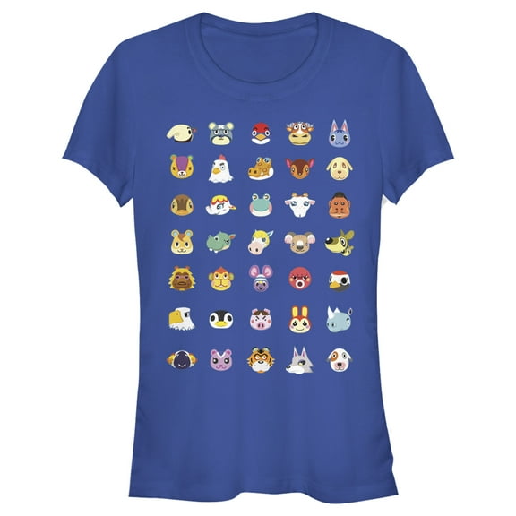 Junior's Nintendo Animal Crossing Favorite Lineup  Graphic Tee Royal Blue Large