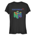 thumbnail image 1 of Junior's Nintendo Classic N64 Logo  Graphic Tee Black Small, 1 of 2
