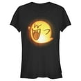 thumbnail image 1 of Junior's Nintendo Halloween Boo Pumpkin  Graphic Tee Black 2X Large, 1 of 2