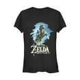 thumbnail image 1 of Junior's Nintendo Legend of Zelda Breath of the Wild Link Epona Graphic Tee Black X Large, 1 of 2