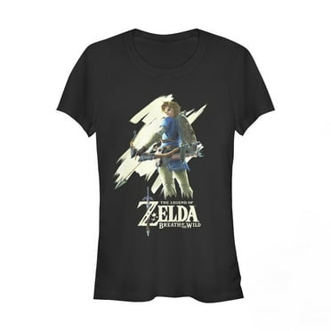 Junior's Nintendo Legend of Zelda Breath of the Wild Streak  Graphic Tee Black X Large