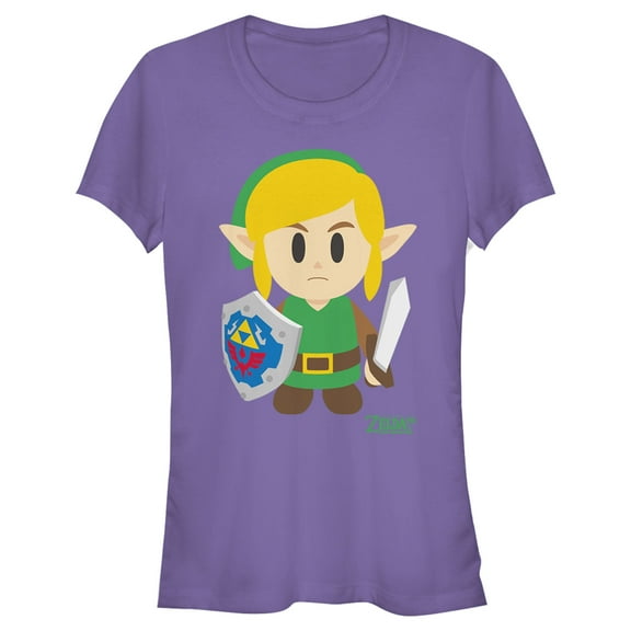 Junior's Nintendo Legend of Zelda Link's Awakening Avatar Graphic Tee Purple Medium