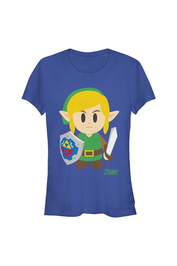 Junior's Nintendo Legend of Zelda Link's Awakening Avatar Graphic Tee Royal Blue Small