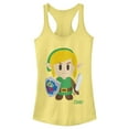 thumbnail image 1 of Junior's Nintendo Legend of Zelda Link's Awakening Avatar  Racerback Tank Top Banana Small, 1 of 3