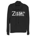 thumbnail image 1 of Junior's Nintendo Legend of Zelda Link's Awakening Classic Logo  Cowl Neck Sweatshirt Black 3X Large, 1 of 3