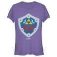 thumbnail image 1 of Junior's Nintendo Legend of Zelda Link's Awakening Hylian Shield  Graphic Tee Purple X Large, 1 of 2