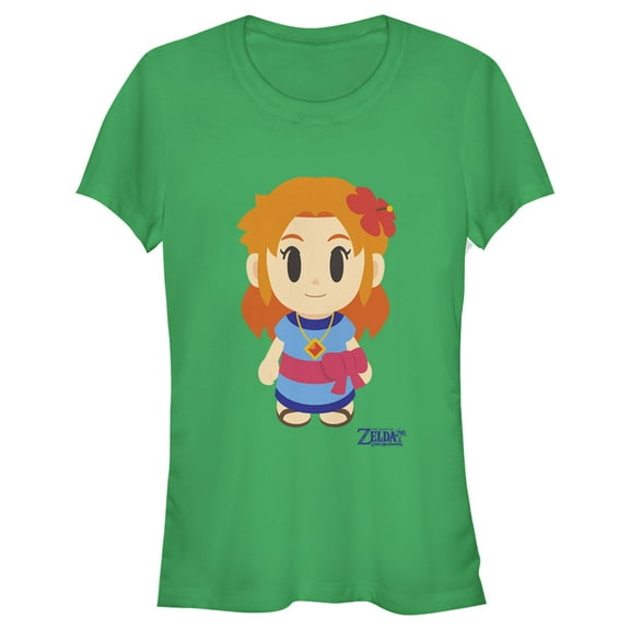 Junior's Nintendo Legend of Zelda Link's Awakening Marin Avatar Graphic Tee Kelly Green Large