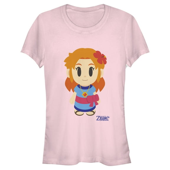 Junior's Nintendo Legend of Zelda Link's Awakening Marin Avatar Graphic Tee Light Pink Large