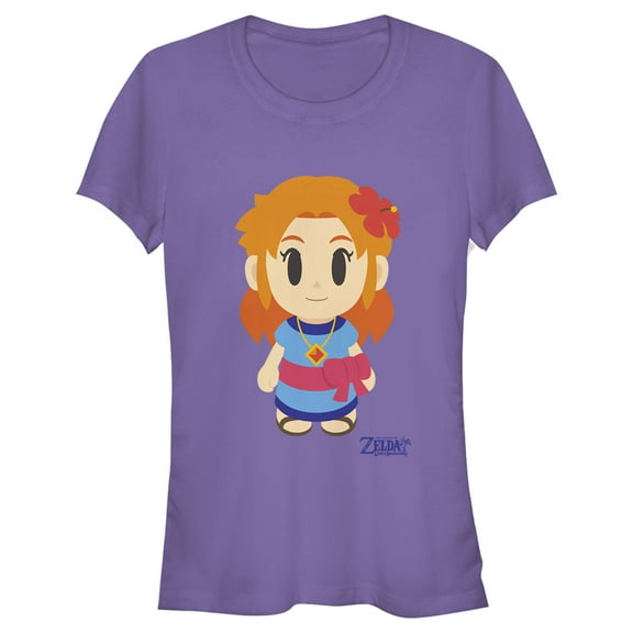 Junior's Nintendo Legend of Zelda Link's Awakening Marin Avatar Graphic Tee Purple Small