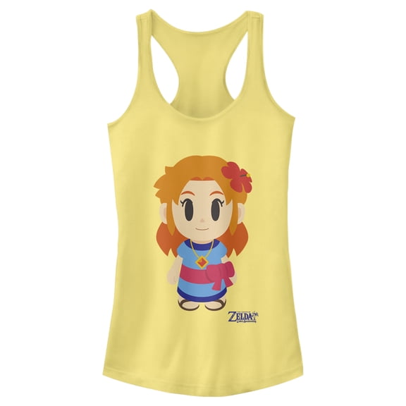 Junior's Nintendo Legend of Zelda Link's Awakening Marin Avatar Racerback Tank Top Banana X Large