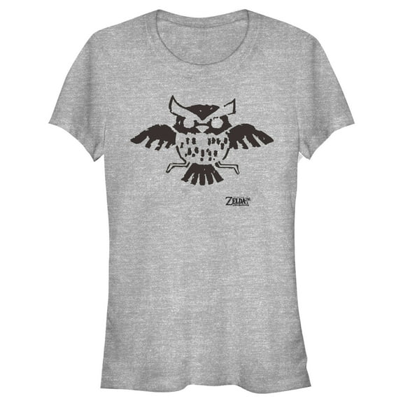 Junior's Nintendo Legend of Zelda Link's Awakening Owl Hieroglyphic  Graphic Tee Athletic Heather Large