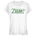 thumbnail image 1 of Junior's Nintendo Legend of Zelda Link's Awakening Palm Logo Graphic Tee White Large, 1 of 2