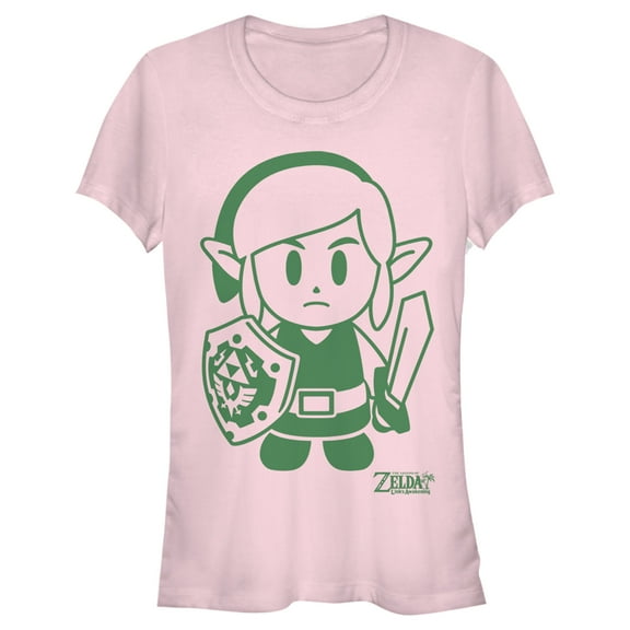 Junior's Nintendo Legend of Zelda Link's Awakening Sleek Avatar  Graphic Tee Light Pink Small