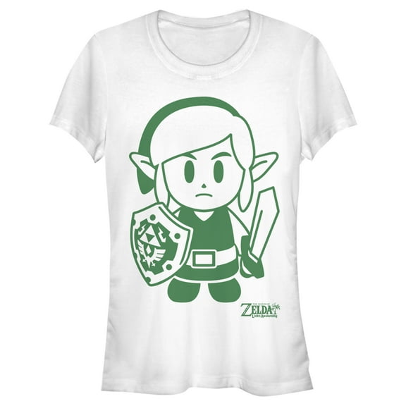 Junior's Nintendo Legend of Zelda Link's Awakening Sleek Avatar  Graphic Tee White Small