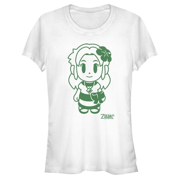 Junior's Nintendo Legend of Zelda Link's Awakening Sleek Marin Avatar  Graphic Tee White X Large