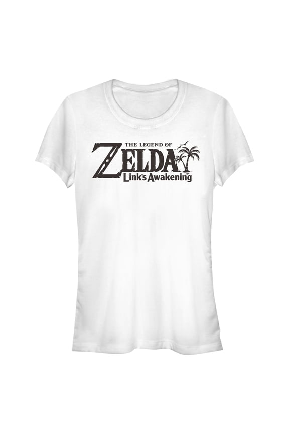 Junior's Nintendo Legend of Zelda Link's Awakening Switch Logo  Graphic Tee White Large