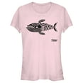 thumbnail image 1 of Junior's Nintendo Legend of Zelda Link's Awakening Whale Hieroglyphic  Graphic Tee Light Pink Large, 1 of 2
