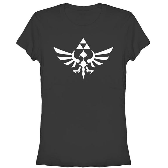Junior's Nintendo Legend of Zelda Triforce  Graphic Tee Black 2X Large
