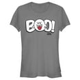 thumbnail image 1 of Junior's Nintendo Mario Boo! Bubble Text  Graphic Tee Charcoal 2X Large, 1 of 2