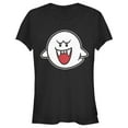thumbnail image 1 of Junior's Nintendo Mario Boo Ghost Graphic Tee Black Medium, 1 of 2