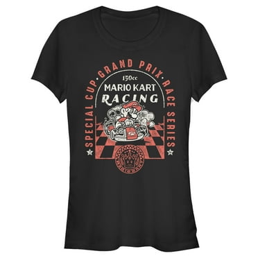 Junior's Nintendo Mario Kart Racing Grand Prix Special Cup  Graphic Tee Black X Large