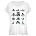 thumbnail image 1 of Junior's Nintendo Mario Kart Silhouette Grid Graphic Tee White Large, 1 of 2