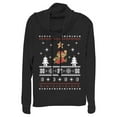 thumbnail image 1 of Junior's Nintendo Mario Ugly Christmas Sweater  Cowl Neck Sweatshirt Black 4X Large, 1 of 4