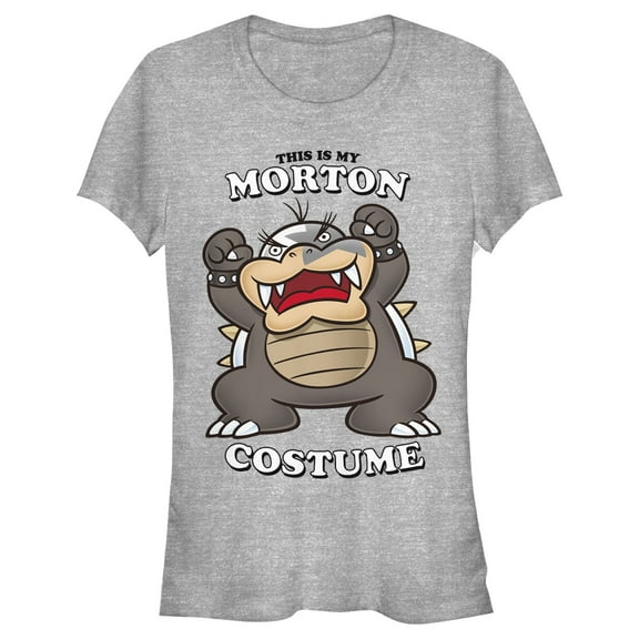 Junior's Nintendo Morton Costume  Graphic Tee Athletic Heather Medium