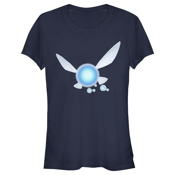 Junior's Nintendo Navi Portrait  Graphic Tee Navy Blue Large