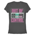 thumbnail image 1 of Junior's Nintendo Out of Control NES  Graphic Tee Charcoal Small, 1 of 2