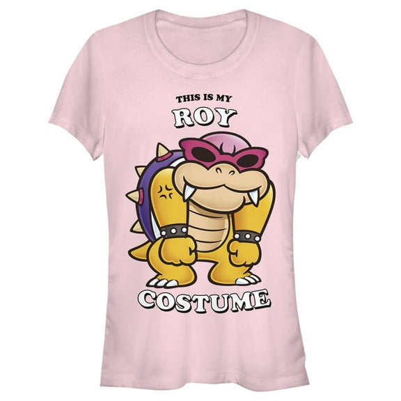 Junior's Nintendo Roy Costume Graphic Tee Light Pink Small