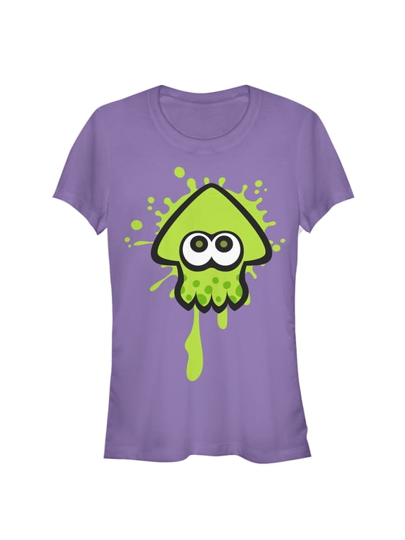 Junior's Nintendo Splatoon Inkling Squid Graphic Tee Purple X Large
