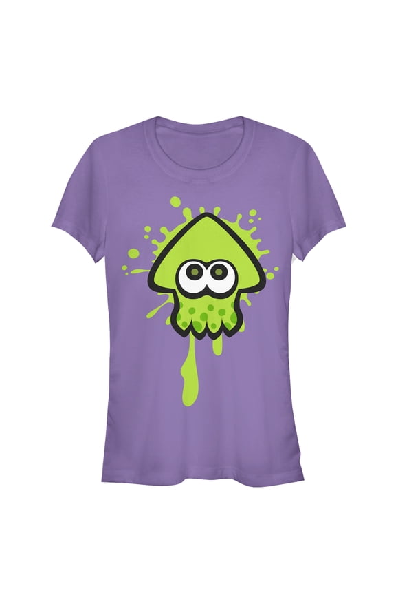 Junior's Nintendo Splatoon Inkling Squid Graphic Tee Purple X Large