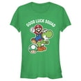 thumbnail image 1 of Junior's Nintendo Super Mario St. Patrick's Day Good Luck Squad  Graphic Tee Kelly Green X Large, 1 of 3