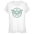 thumbnail image 1 of Junior's Nintendo The Legend of Zelda: Tears of the Kingdom Green Hyrule Crest  Graphic Tee White X Large, 1 of 3