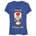 thumbnail image 1 of Junior's Nintendo This is my Toad Costume  Graphic Tee Royal Blue X Large, 1 of 3
