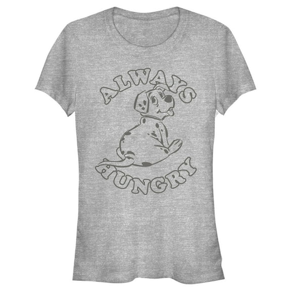 Junior's One Hundred and One Dalmatians Always Hungry Graphic Tee Athletic Heather Medium