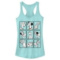 thumbnail image 1 of Junior's One Hundred and One Dalmatians Family Grid Racerback Tank Top Cancun Small, 1 of 4