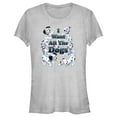 thumbnail image 1 of Junior's One Hundred and One Dalmatians I Want All the Dogs Graphic Tee Athletic Heather X Large, 1 of 3