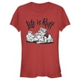 thumbnail image 1 of Junior's One Hundred and One Dalmatians Life is Ruff Graphic Tee Red 2X Large, 1 of 3