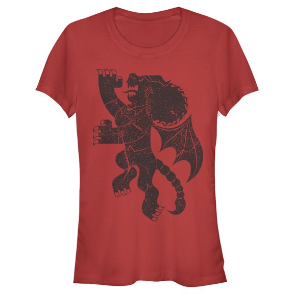 Junior's Onward Ancient Manticore Symbol Graphic Tee Red Medium