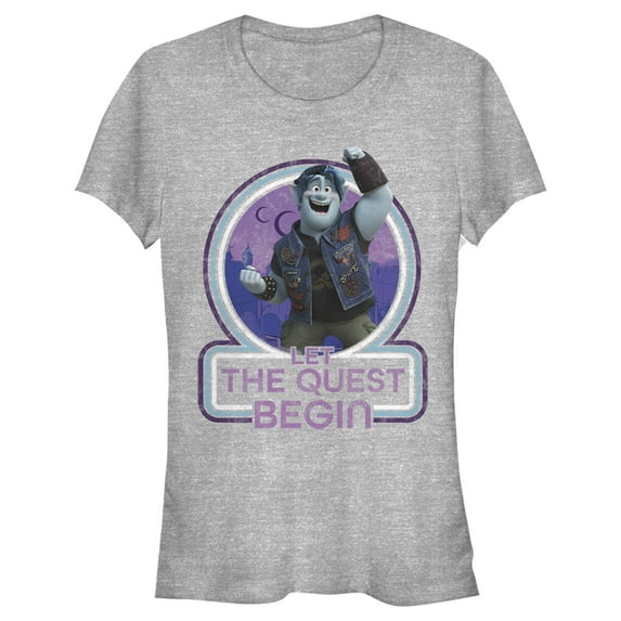 Junior's Onward Barley Let the Quest Begin Graphic Tee Athletic Heather Small