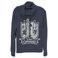 thumbnail image 1 of Junior's Onward Character Icon Crest Cowl Neck Sweatshirt Navy Blue 2X Large, 1 of 3