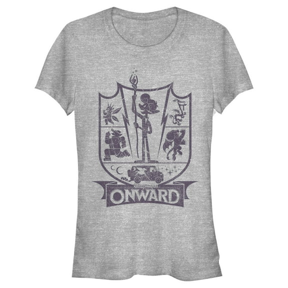 Junior's Onward Character Icon Emblem  Graphic Tee Athletic Heather Small