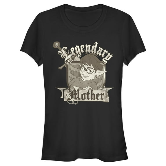 Junior's Onward Legendary Mother Crest Graphic Tee Black 2X Large