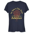 thumbnail image 1 of Junior's Onward Take Risks to Have Adventure  Graphic Tee Navy Blue Medium, 1 of 2
