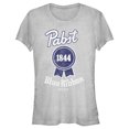 thumbnail image 1 of Junior's Pabst 1844 Blue Ribbon  Graphic Tee Athletic Heather Small, 1 of 3