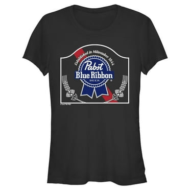 Junior's Pabst Vintage Sign Logo  Graphic Tee Black X Large