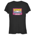 thumbnail image 1 of Junior's Paul Frank Cassette Tape Hits Pink  Graphic Tee Black Large, 1 of 3