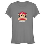 Junior's Paul Frank Halloween Julius the Monkey Pirate  Graphic Tee Charcoal X Large